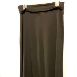 Lily Rose Soft, Flowy Black Maxi Skirt